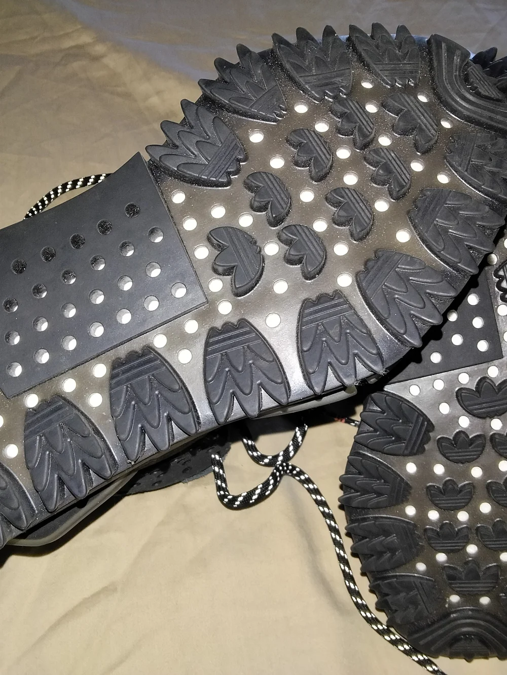 Adidas Humanrace Black Men's Trail Boots with Red Pull Tabs